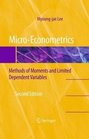 MicroEconometrics Methods of Moments and Limited Dependent Variables