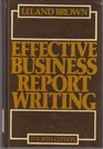 Effective Business Report Writing