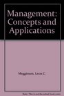 Management Concepts and Applications  Third Edition