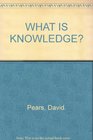What is knowledge