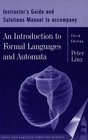 Introduction to Formal Language and Automata Instructor's Manual