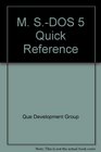 MSDOS Quick Reference