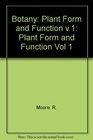 Botany Plant Form and Functions