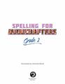 Spelling for Minecrafters Grade 2
