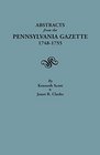 Abstracts from the Pennsylvania gazette 17481755