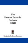 The Human Factor In Business