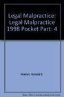 Legal Malpractice Legal Malpractice 1998 Pocket Part
