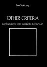 Other Criteria Confrontations With TwentiethCentury Art