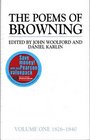 The Poems of Browning Volume One 18261840 Volume Two 18411846 Volume Three 18461861