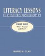 Literacy Lessons Designed for Individuals Part One Why When and How