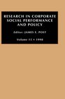 Research in corporate social performance and policy Volume 15