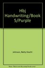 Hbj Handwriting/Book 5/Purple