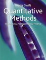 Quantitative Methods for Business Management and Finance