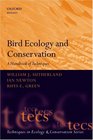 Bird Ecology and Conservation A Handbook of Techniques