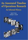 An Annotated Timeline of Operations Research An Informal History