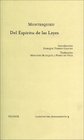 Del Espiritu De Las Leyes / the Spirit of Laws
