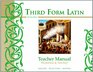Third Form Latin Workbook and Test Key