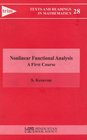 Nonlinear Functional Analysis A First Course