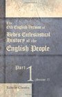The Old English Version of Bede's Ecclesiastical History of the English People Part 1