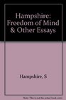 Freedom of Mind  Other Essays