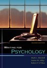 Writing for Psychology