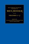 The Cambridge Edition of the Works of Ben Jonson