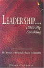 Leadership Biblically Speaking