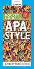 Pocket Guide to APA Style with APA 7e Updates