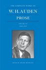 W H Auden Prose Volume III 19491955