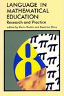 Language in Mathematical Education Research and Practice