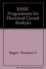 BASIC programs for electrical circuit analysis