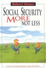 Social Security More Not Less