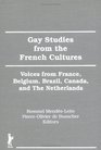 Gay Studies from the French Cultures Voices from France Belgium Brazil Canada and the Netherlands