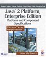 Java 2 Platform Enterprise Edition Platform and Component Specifications