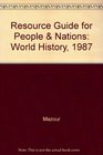 Resource Guide for People  Nations World History 1987