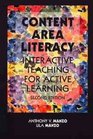 Content Area Literacy Interactive Teaching for Active Learning 2nd Edition