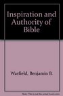 Inspiration and Authority of Bible