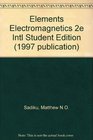 Elements Electromagnetics 2e Intl Student Edition