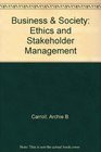 Business  Society Ethics and Stakeholder Management