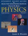 Student Study Guide and Selected Solutions Manual Volume 1 for Physics with Mastering Physics