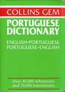 Collins Gem Dictionary PortugueseEnglish