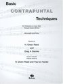 Basic Contrapuntal Techniques: An Introduction to Linear Style Through Creative Writing, Revised Edition (Book  Two CDs)