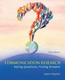 Communication Research Asking Questions Finding Answers