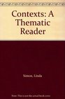 Contexts A Thematic Reader