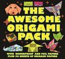 The Awesome Origami Pack With 50 Sheets of Origami Paper Plus Waterproof and Foil Papers