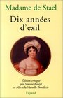 Dix Annees Dexil