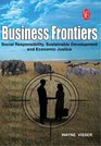 Business Frontiers Social Responsibility Sustainable Development and Economic Justice