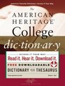 The American Heritage College Dictionary Fourth Edition