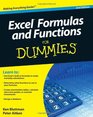 Excel Formulas and Functions For Dummies
