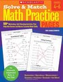 Solve  Match Math Practice Pages 50 Motivating SelfChecking Activities That Help Kids Review and Master Essential Math Skills